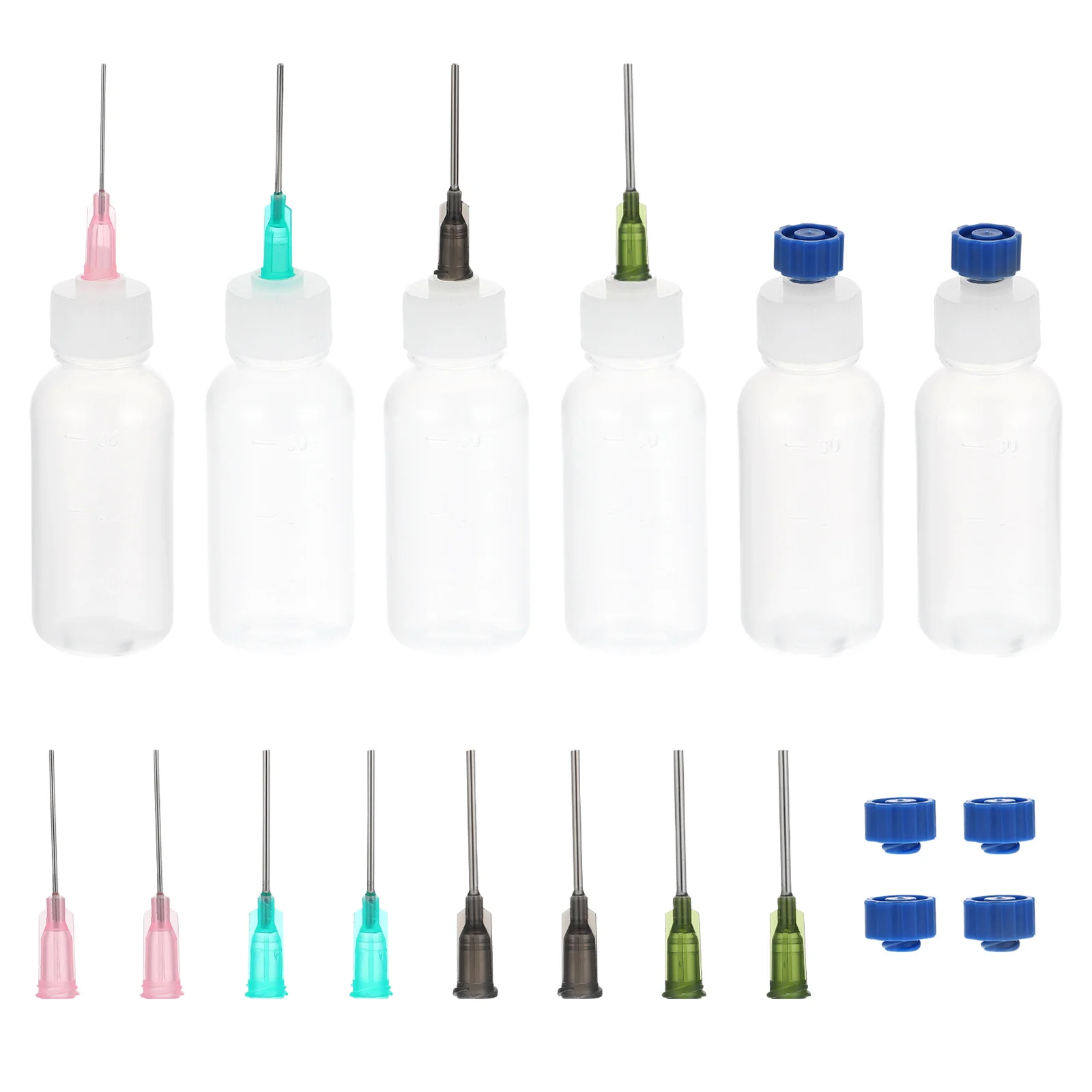 

1Set Durable Plastic Oil Holders Portable Pointed Nozzle Sewing Machine Oil Bottles Refillable Liquid Glue Containers Applicator