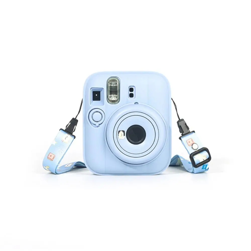 Silicone Instant Camera Case Solid Color Wear Resistant Camera Protector Shockproof Soft for Fujifilm Instax mini 13