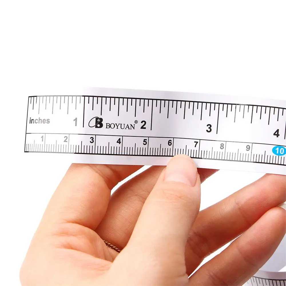 Metric Sticker Vinyl Sewing Adhesive Silver Tape Ruler Self Measure