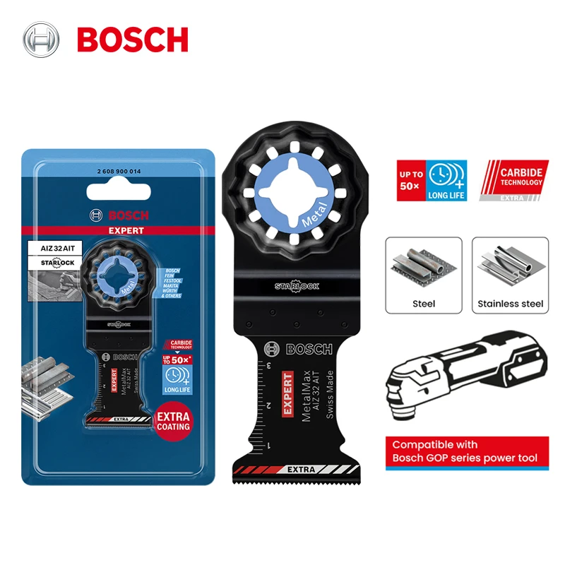 bosch starlock expert metal max aiz 32 ait tecnologia de carboneto de ate 50x longa vida com revestimento extra lamina de corte de metal accesso 01