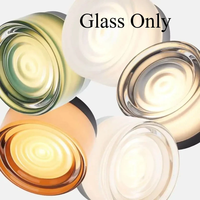 

Modern Glass Lampshade for Bedroom Bedside Hotel Wall Sconce Lighting Glass Only
