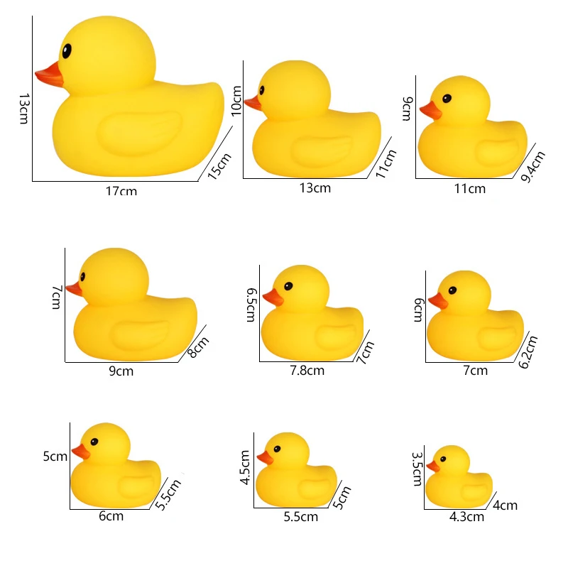 Zabawki do kąpieli dla dzieci Śliczna kaczka Prezent dla dziecka Łazienka Gumowa duża żółta kaczka Kąpiel Woda do zabawy Kawaii Wyciśnij kaczki pływakowe