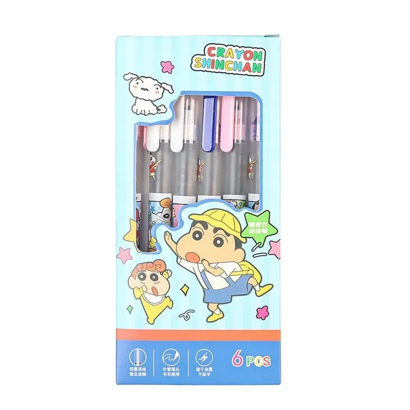 Cute Cartoon Shin Chan Quick Drying Neutral Pen High Appearance Smooth Writing Daily Office School Practical Stationery