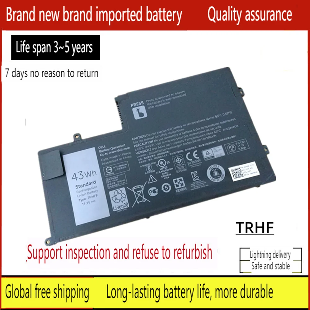 

New Laptop battery for DELL TRHFF Latitude 3350 e3450 3450 3550 Inspiron 15-5000 5543 5545 5547 5548 5557 N5447 N5547