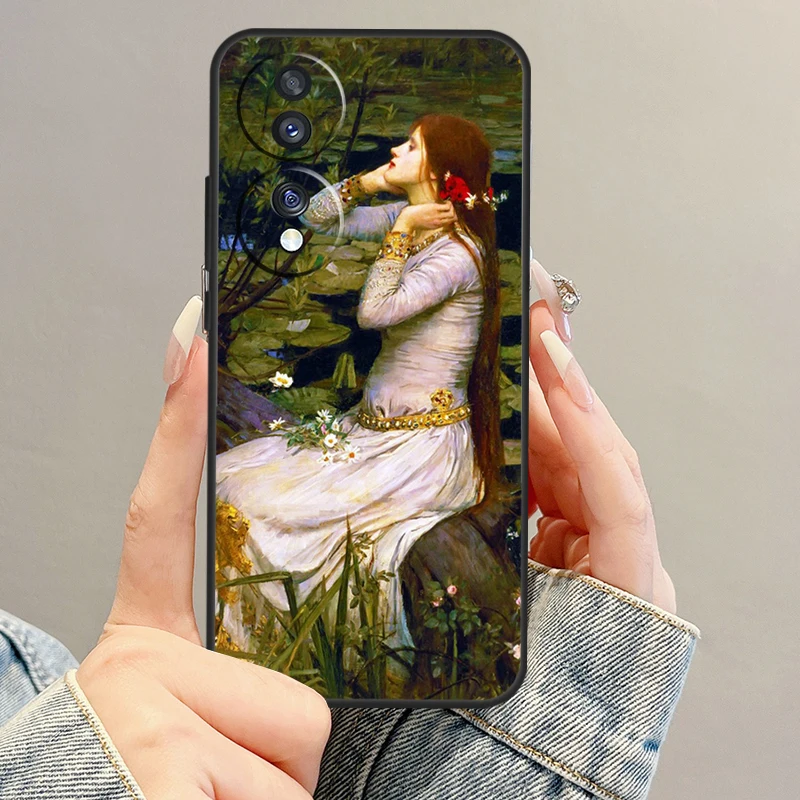 John William Waterhouse Case For Huawei P30 Pro P40 P20 Lite P Smart Z Nova 9 Honor 70 50 X8 X9a Magic 5 Pro Cover