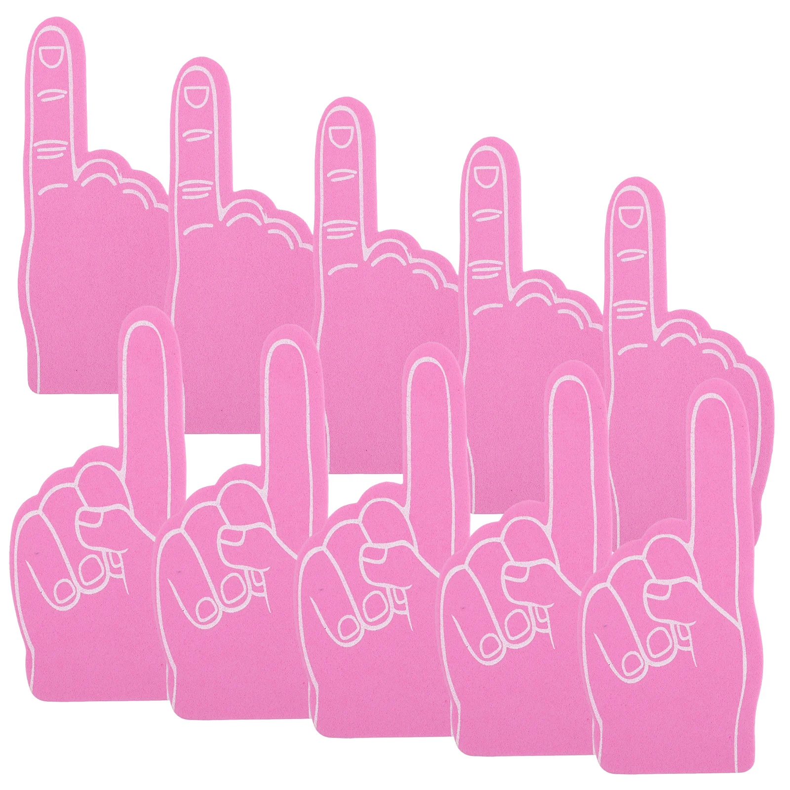 12 قطعة قابلة لإعادة الاستخدام رغوة اليد التشجيع الدعائم للألعاب الرياضية لوازم الحفلات صانعي الضوضاء حفلة الدعامة إصبع يهتف الدعامة #5