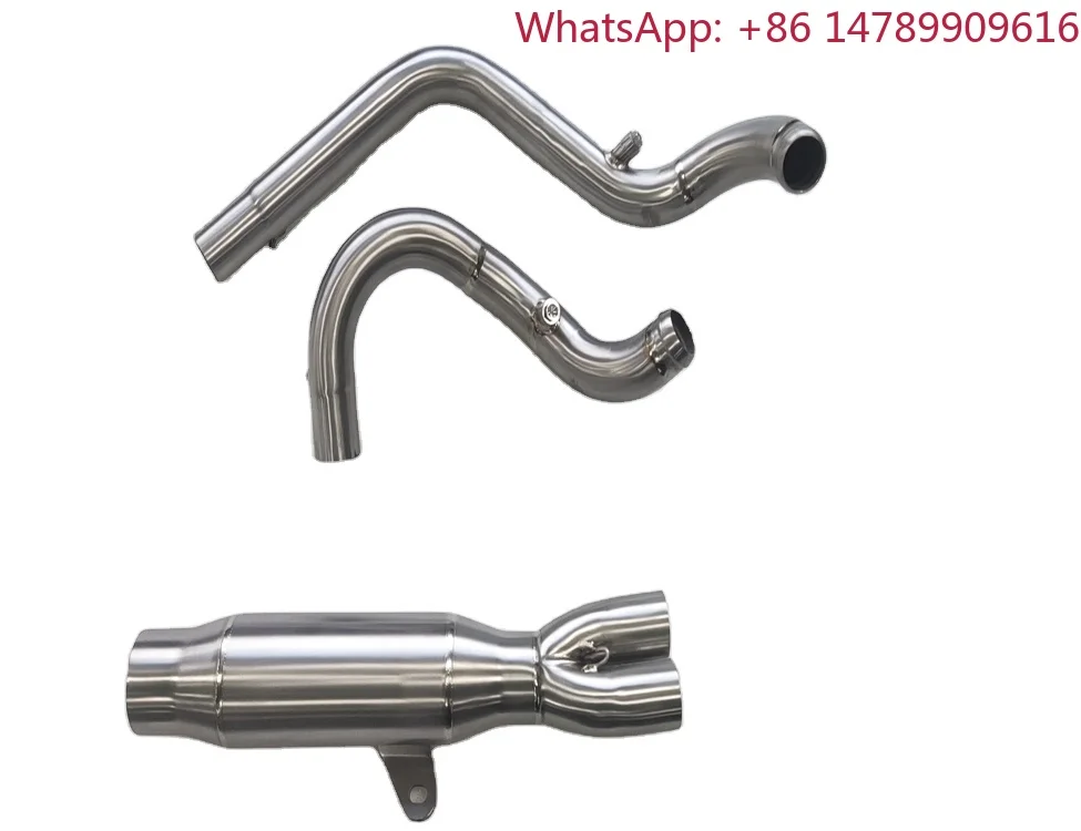 Factory Direct Selling Titanium Stainless Steel Motorcycle Exhaust Muffler Pipe System for 650cc Sport & Naked Bike, Escape