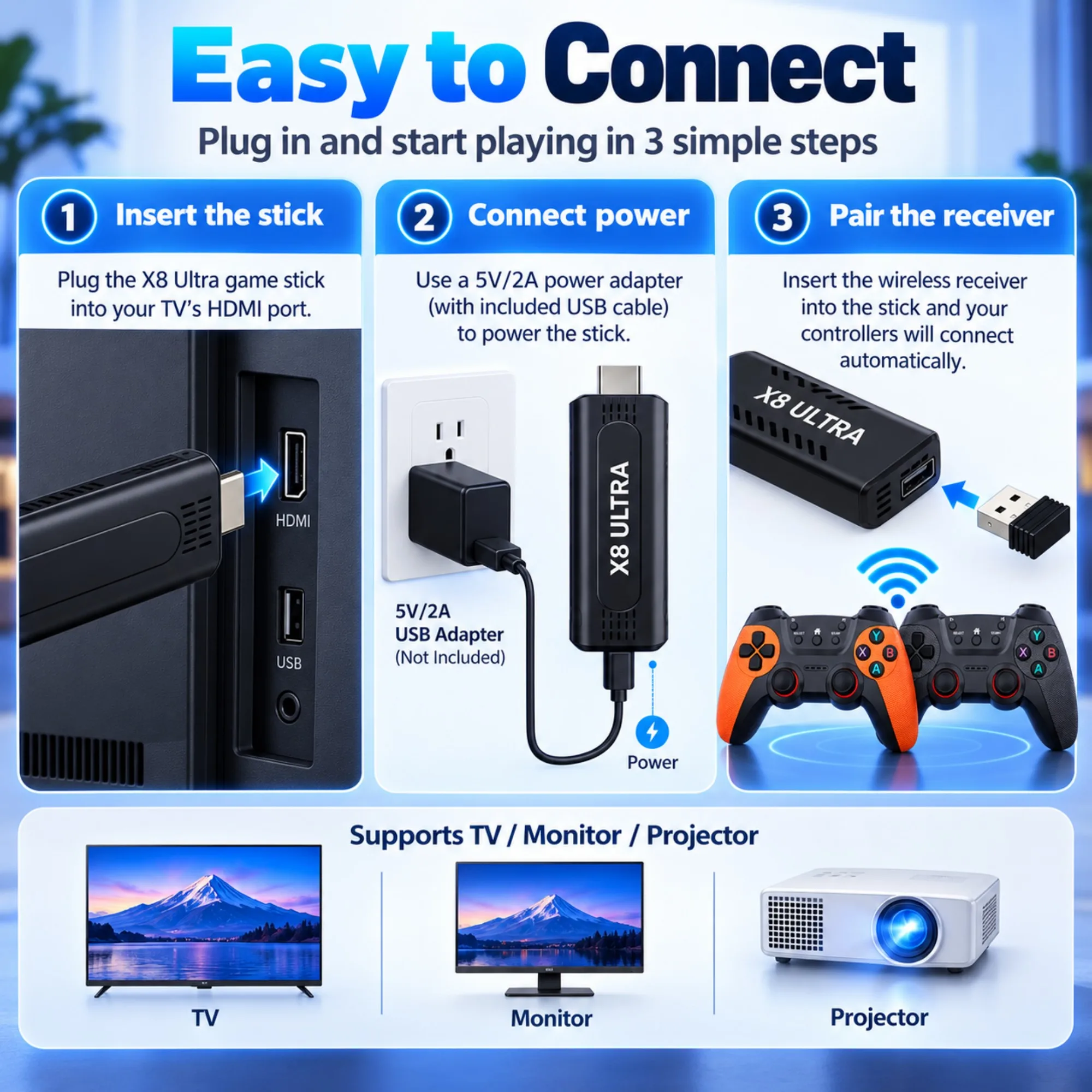 Konsol Game X8 Ultra HDMI, Sti - Gaming Console In Chinese ulasan dan harga