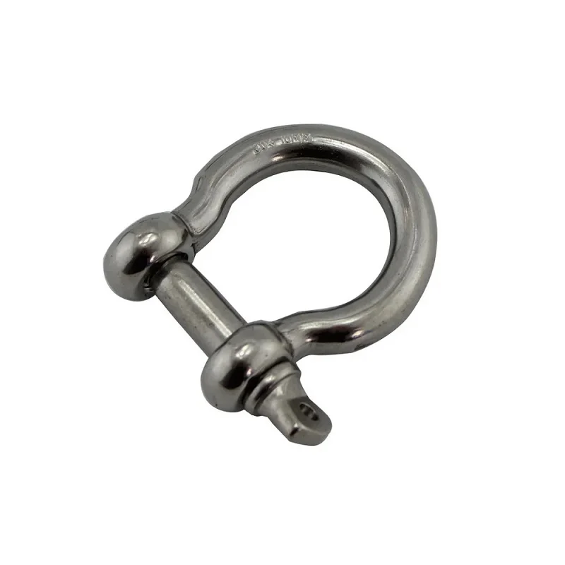 1PCS Bow Shackle Screw Pin Stainless Steel 304 M4 M5 M6 M8 M10 Heavy Duty Safety Stainless Steel Bow Achor Shackle