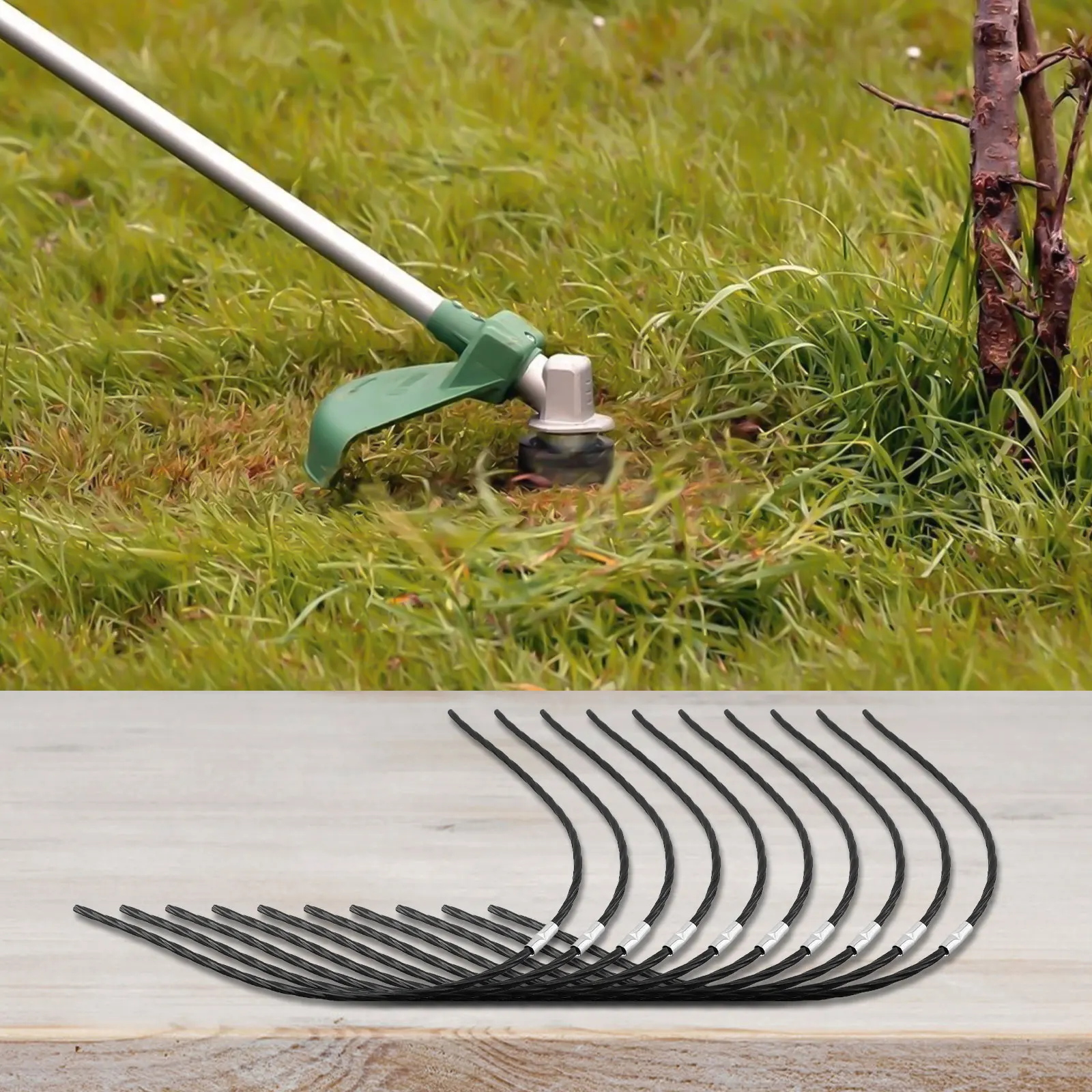 For Lawn Care For Garden Maintenance 10PCS Trimmer Line Reliable Trimming Experience Seamless Trimming Cutting Efficiency