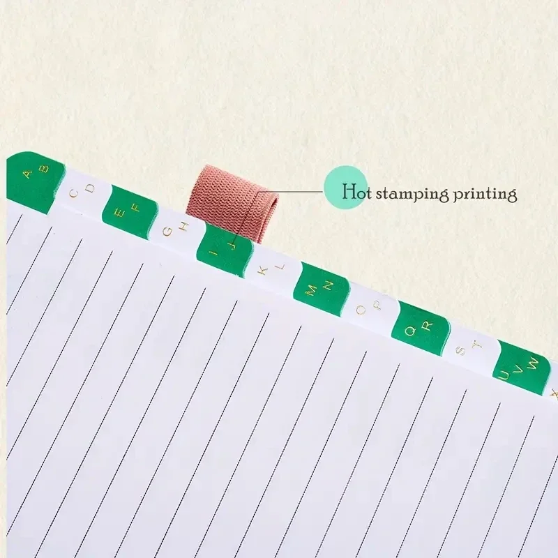 PU Cover Notebook A6 Password Book With Alphabetical Tabs Notepad Notebooks Writing Pads Office School Supplies