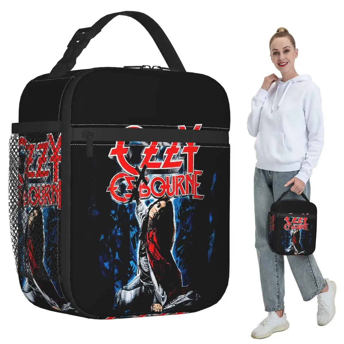 

Ozzy Osbourne Merch Prince Of Darkness изолированная сумка для обеда для детей школьная термосумка для еды портативная коробка для завтрака контейнер