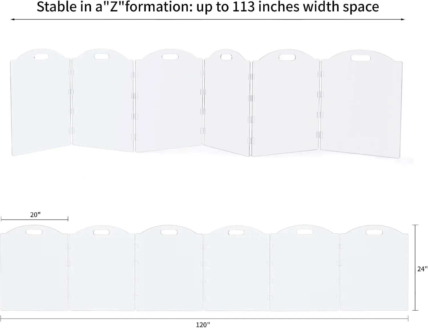 بوابة كلب للمنزل، بوابة حيوانات أليفة من الأكريليك الشفاف للكلاب، بوابات كلب قائمة بذاتها للمداخل، كلب جرو قائم بذاته قابل للطي #1