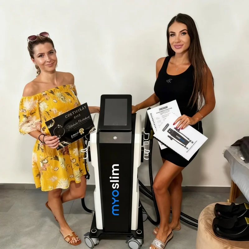 

Профессиональный Myoslim EMS Neo Body Sculpt EMS RF Ultra Pro 6500 Вт 4 ручки RF Hi-emt машина для стимуляции мышц для похудения