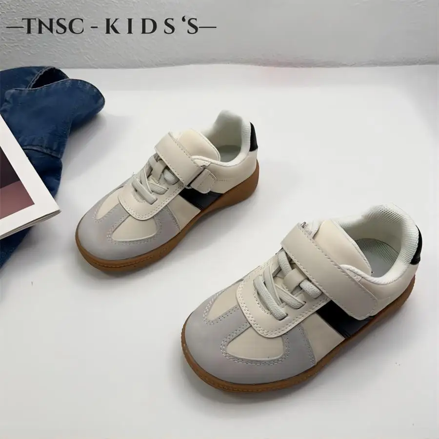 Children Casual Sports Shoes New Black Soft Bottom Girls Boys Sneakers Autumn Winter Fashion Pink Middle Large Children Shoes