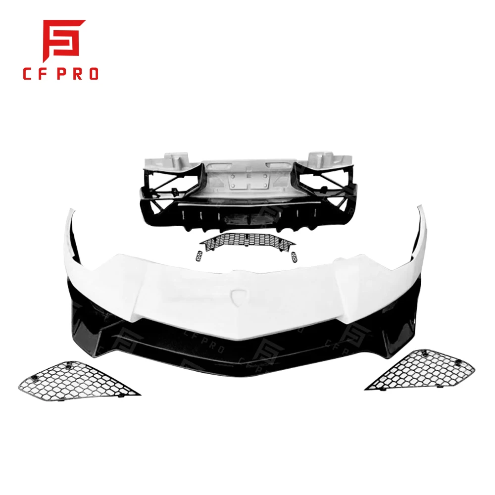 For Lamborghini Aventador LP700 Upgraded LP720 SV Style Semi Carbon Fiber Front Rear Bumper Car Accessories