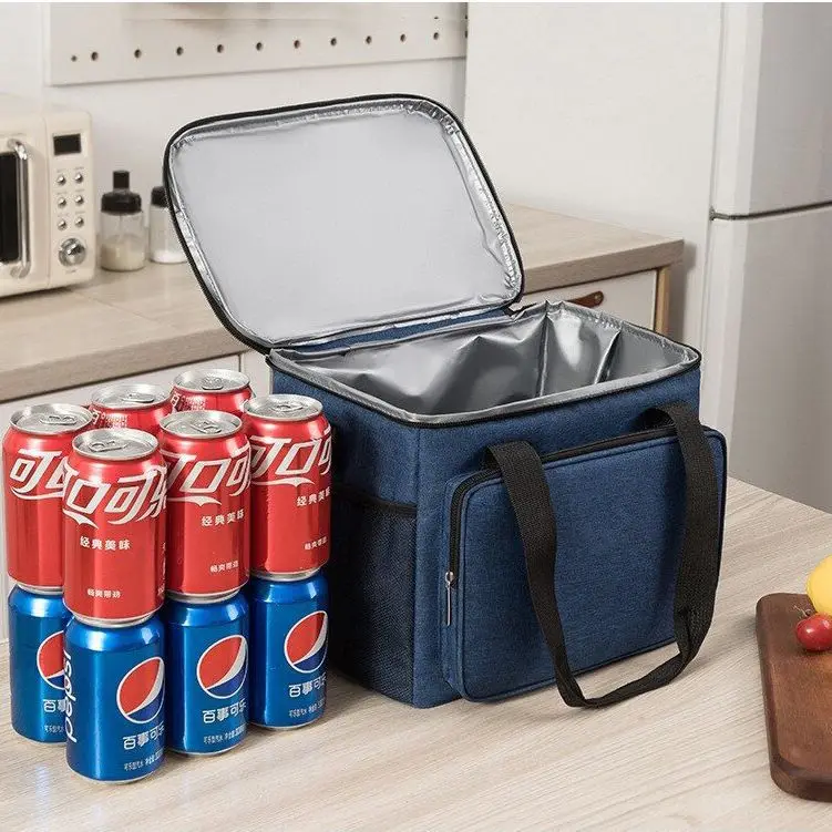 Imagem -03 - Grande Capacidade Isolada Cooler Box Handheld Picnic Bolsa Dobrável Impermeável Forro Cooler Bolsas para Acampar