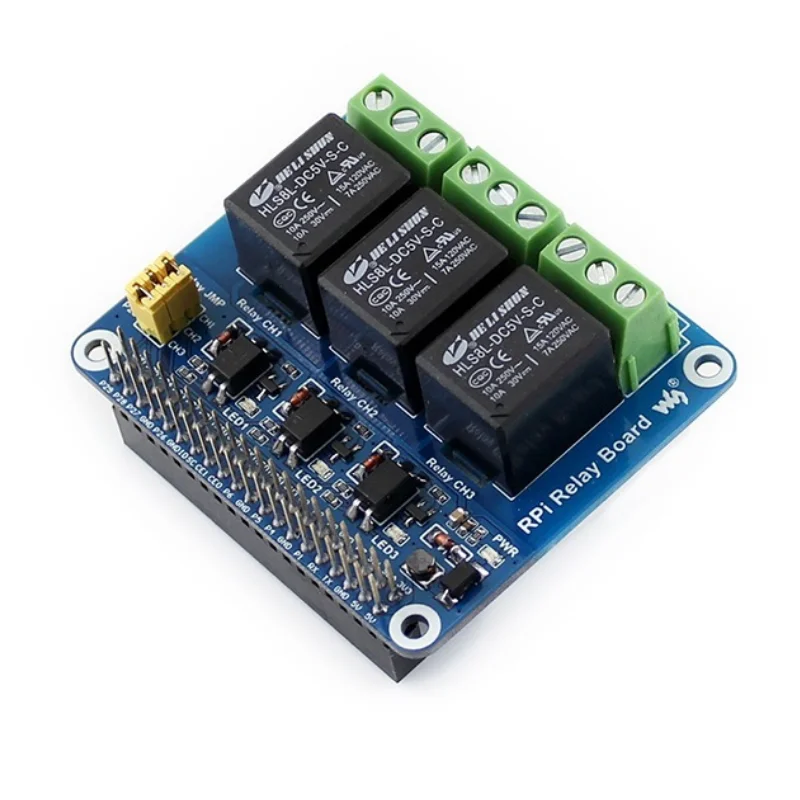 

3-Way Relay Module Expansion Board Optocoupler Isolation Smart Home Pi 4B/3B