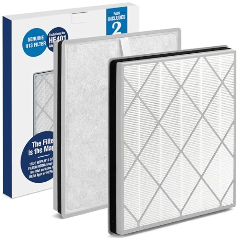 

HE401 Filter Replacement for Shark Air Puri-fier 4 Filter Replacement Compatible with Shark Air Puri-fier 4 HE400 HE401 HE402 H