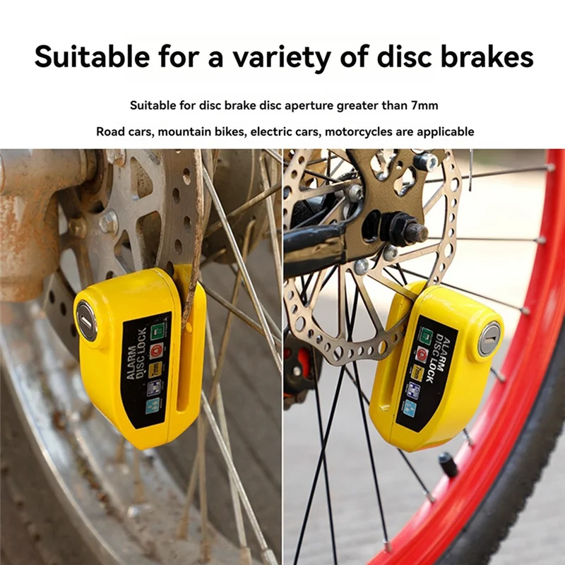 

Bicycle Electric Vehicle Motorcycle Wheel Disc Brake Lock Security Anti-Theft Motorcycle Padlock Disc Lock