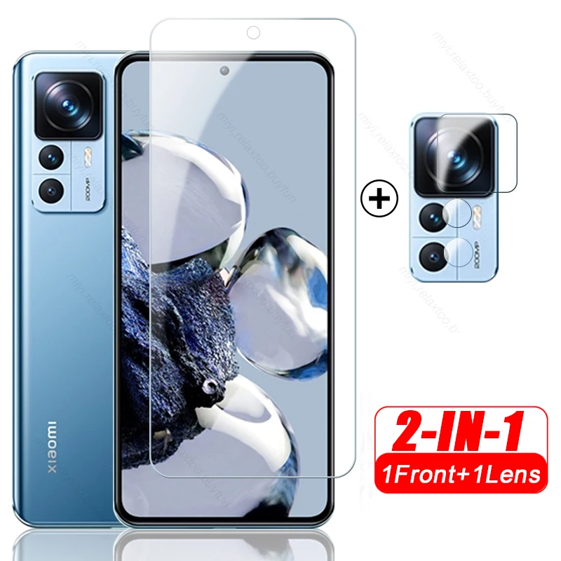 2In1 Camera Lens Screen Protectors Tempered Glass Film For Xiaomi Xiomi Xaomi Xiami Mi 12T 12 T T12 Mi12T Glass Xiaomi12T Pro 5G