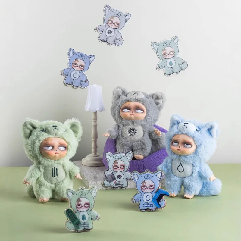 

In Stock: Grummpipi Insomnia Runaway Baby Vinyl Plush Blind Box Pendant Girl Birthday Gift Blind Box Gift