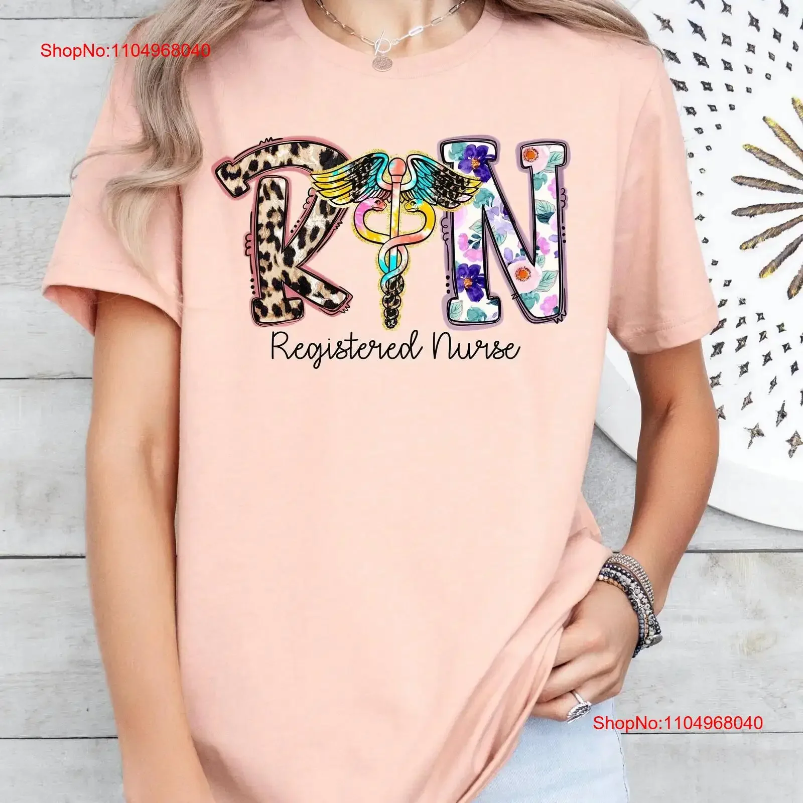 Rn T Shirt Leopard … - image