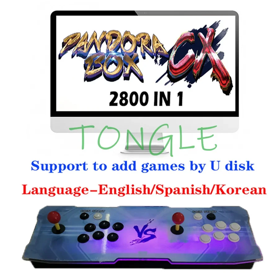 

Pandora CX Retro Arcade Box TV Console 2800 in 1 Support 3P 4P Game Save Game Progress HDMI VGA Output Highest Score Function