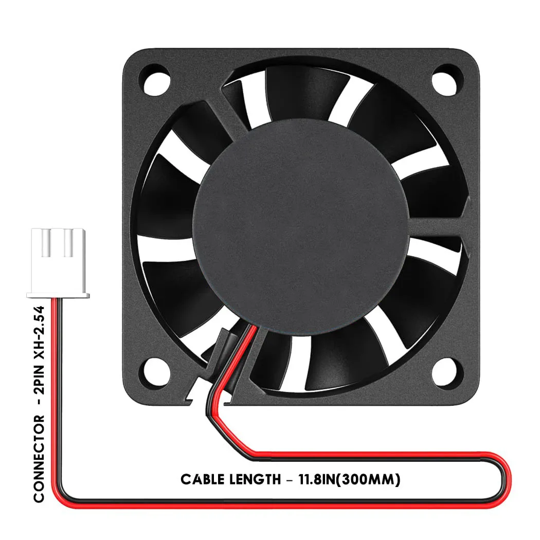 

40MM Computer Case Cooler DC 5V 12V 24V 40x40x10mm Mini Cooling Fan 4010 2PIN Axial Fan 4CM for 3D Printer,DVR,NAS Cooling