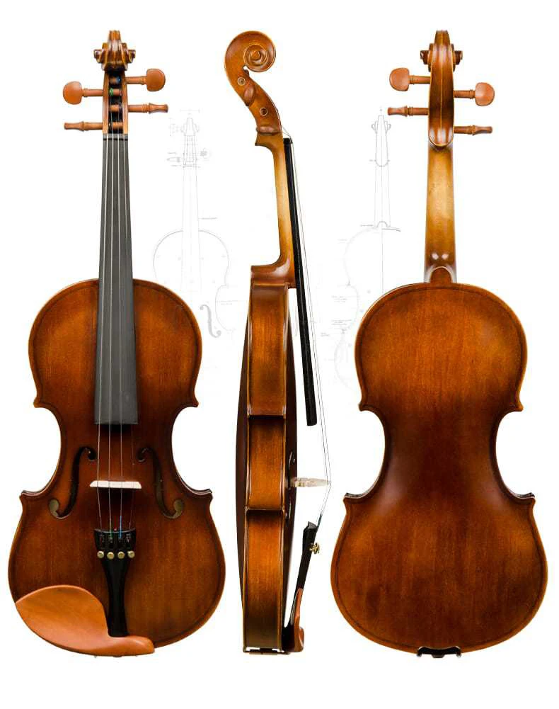 Christina V03 Violin 4/4 3/4 1/2 1/4 1/8 for beginners Italian Retro matte finish Professional Musical Instrument set