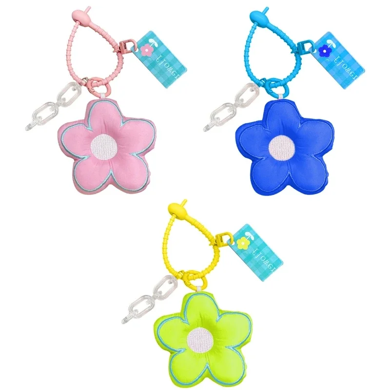 Women's Flower Bag Charms Keychain Purse Accessories Backpack Ornaments Phone for Key Chain Bag Hanging Christmas Gift