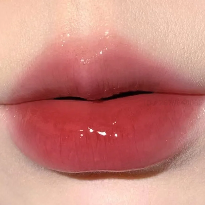 Fester Lippen balsam feuchtigkeit spendend nicht einfach verblassen glänzender Lippenstift Wasser Licht Herzform Lippenstift Stift klares Öl Gelee Lip gloss Make-up