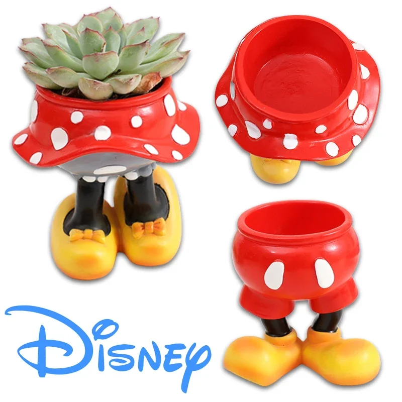 

Цветочный горшок из смолы с изображением Минни Микки Маус