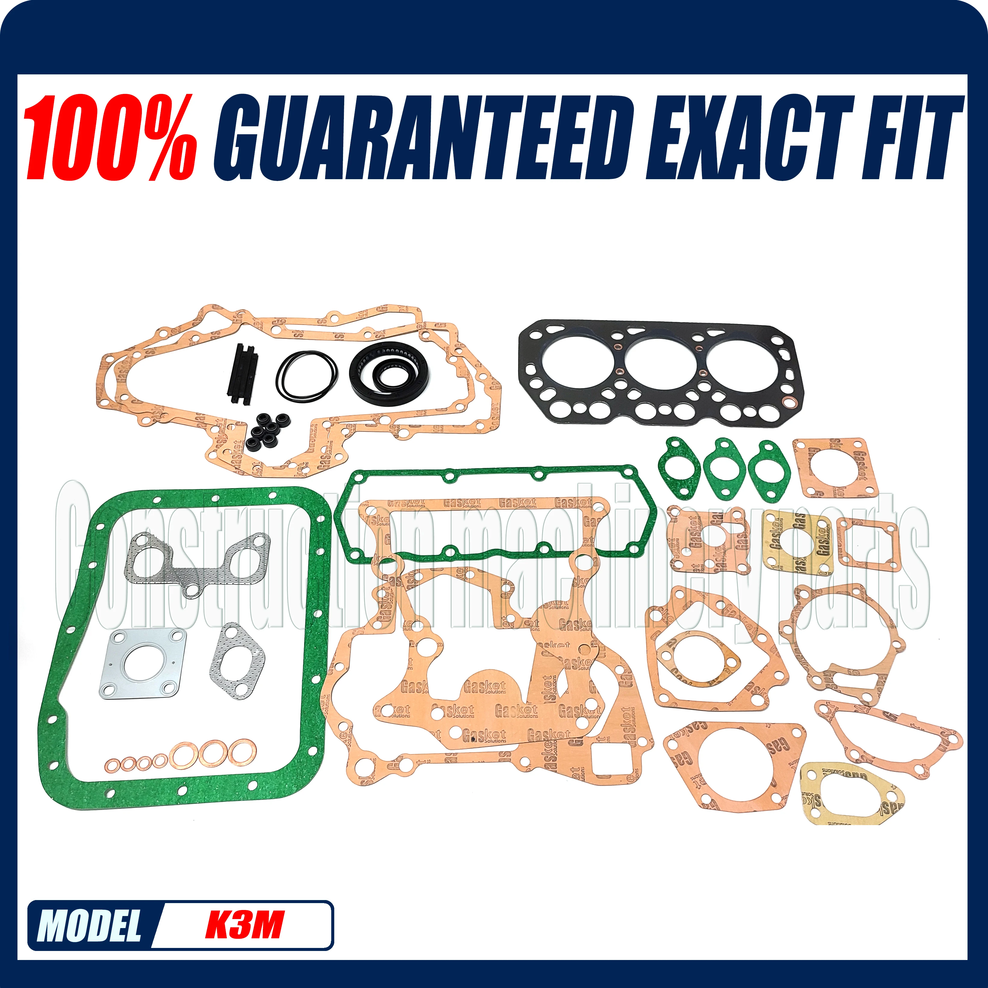 New Mitsubi-shi K3M Gasket Set Full Gasket Kit With Graphite Head Gasket