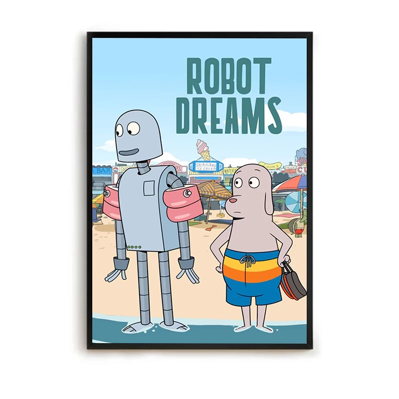 

Robot Dreams Poster Decorative Picture Pictures Wall Decoration Items Room Decor Interior Paintings Art Mural For Home Living E