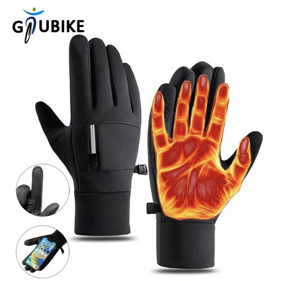 AliExpress GTUBIKE Winter Waterproof Gloves for Men Women,Windproof Warm Ski Gloves for Cold Weather, Touch Screen, Running Driving Cycling