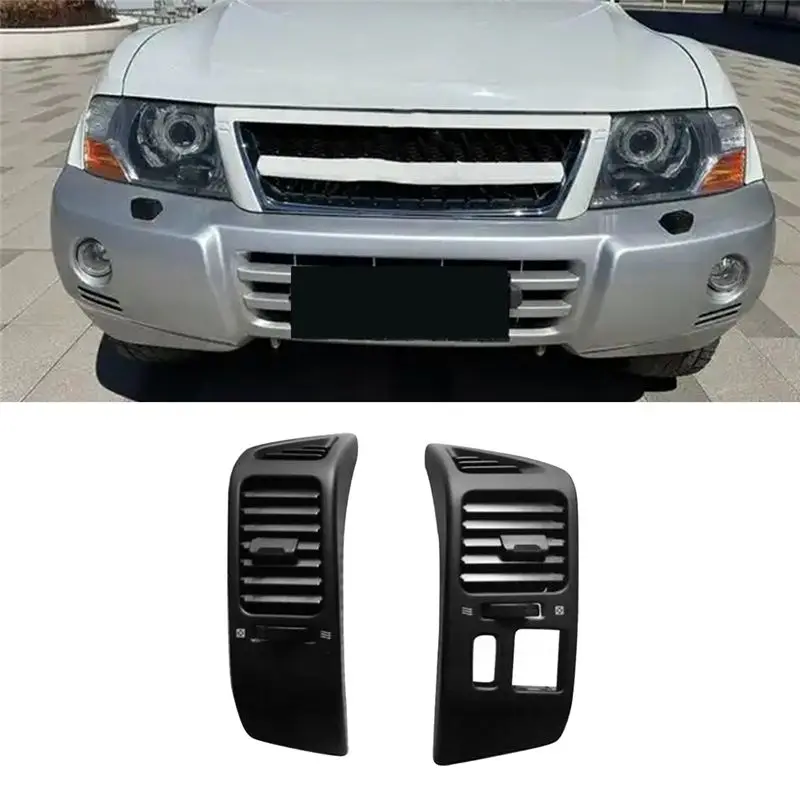 Left+Right Dashboard Air Conditioning Outlet Grille Panel For Mitsubishi Pajero 00-06 LHD Central Control A/C Air Vent-N29R