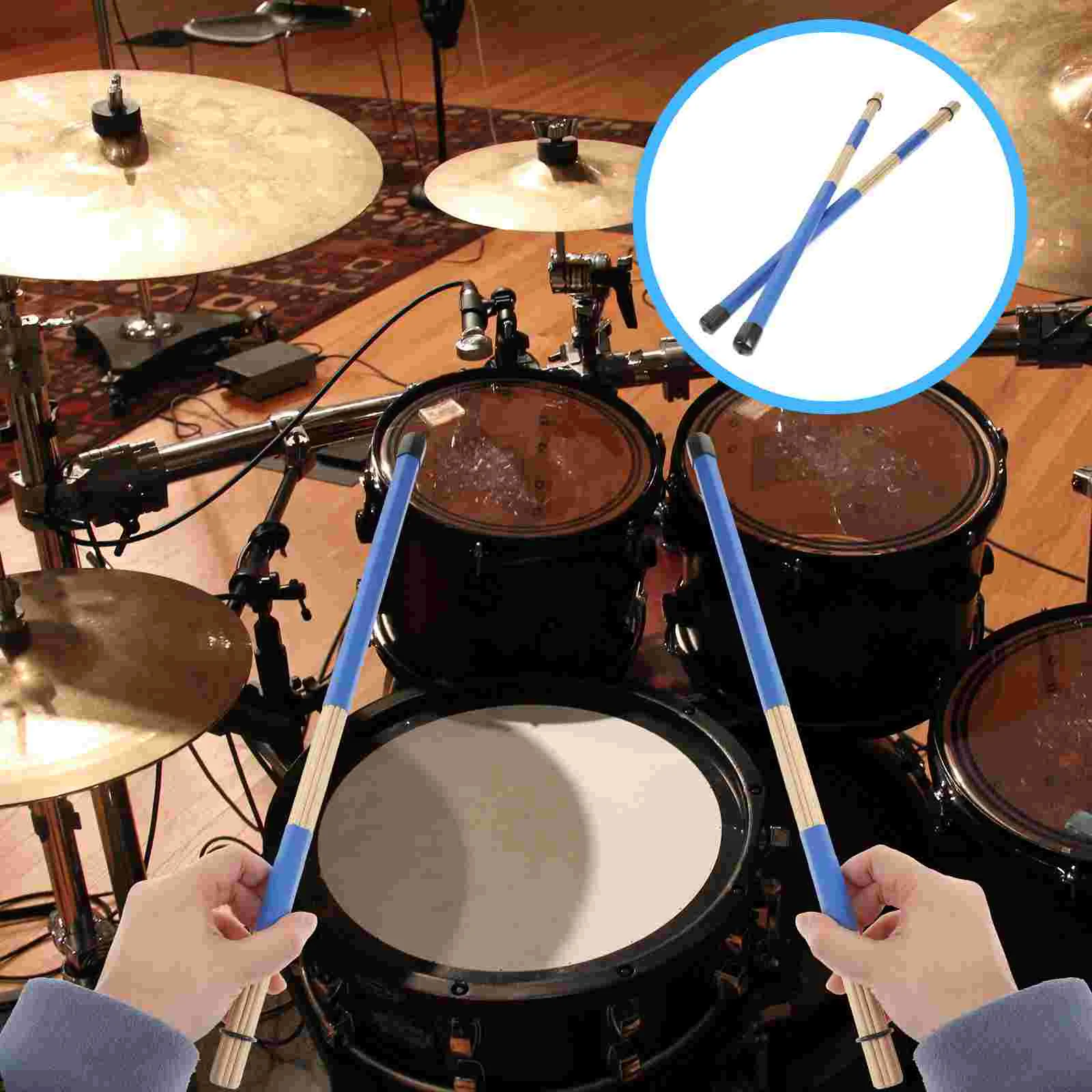 

Drum Sticks Percussion Instruments Professional Wooden Brush Set Bundle Drumsticks Rack