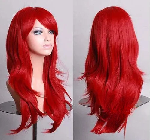 Wholesale Cosplay color long curly wig hair stage performance in Europe and Ameri wig