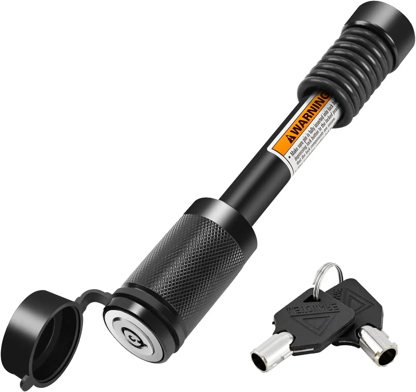 

Усиленный замок-фиксатор для фаркопа (прицепного устройства) для приемников класса III-V, диаметр 5/8 дюйма, длина 4 дюйма, с уплотнительными кольцами против вибрации