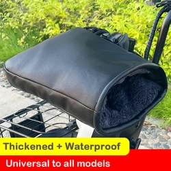 Waterproof Motorcycle Handlebar Muffs Hand Protector Winter Windproof Thicken Warm Thermal Mobile Handle Bar Cover Gloves 1Pair