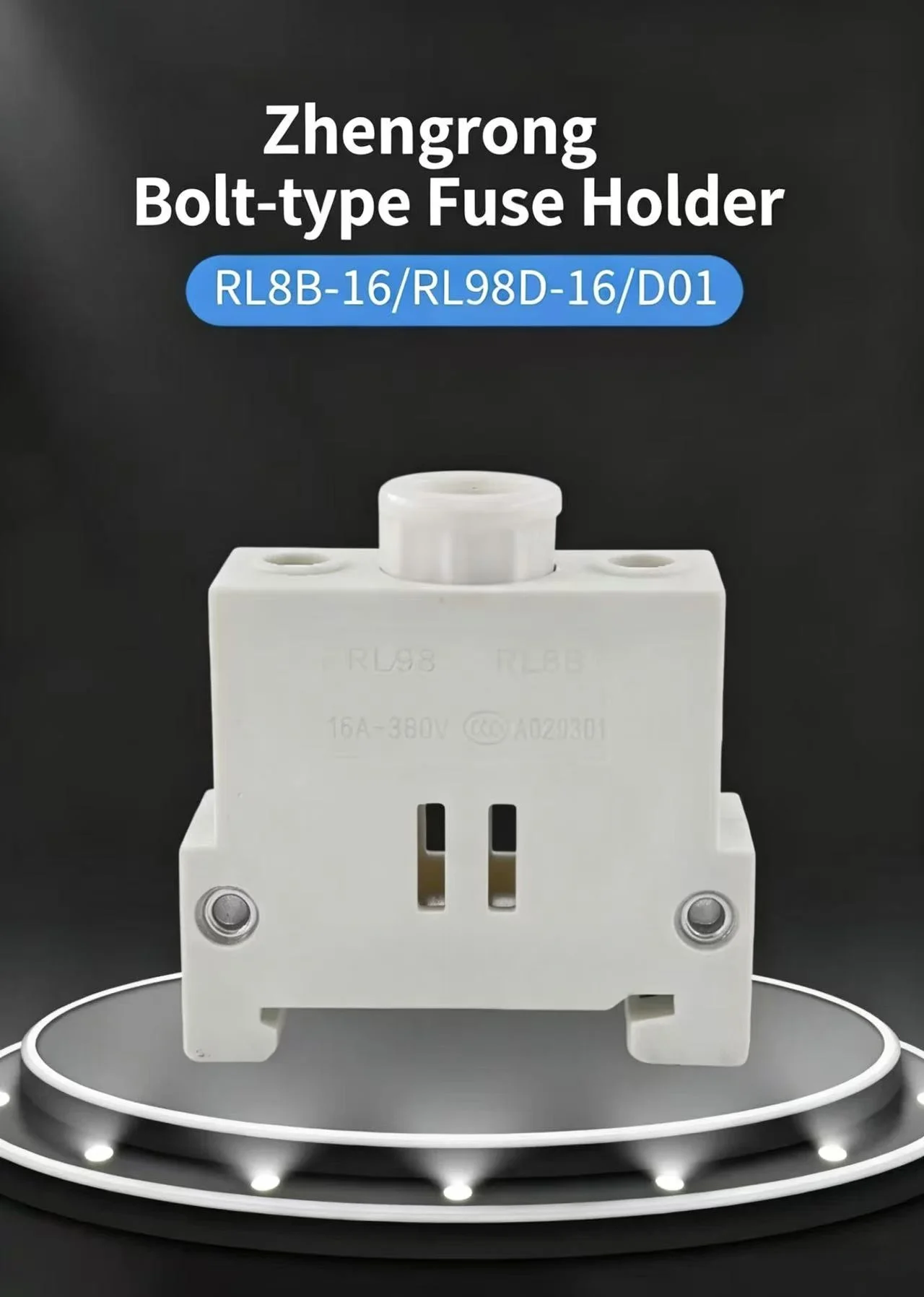 Bolt fuse base RL98D RL8B-16 marine digitally modelled guide rail fuse D01