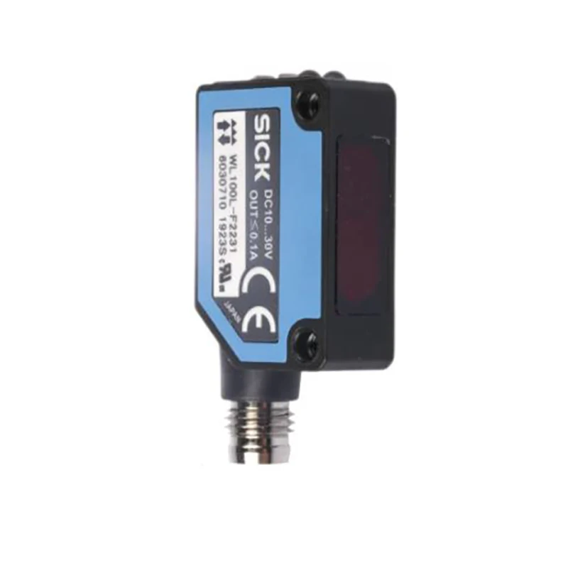 

Photoelectric sensor WL100L-F2231 block back reflection 4-pin M8 connector measuring range 80mm-12m new original genuine