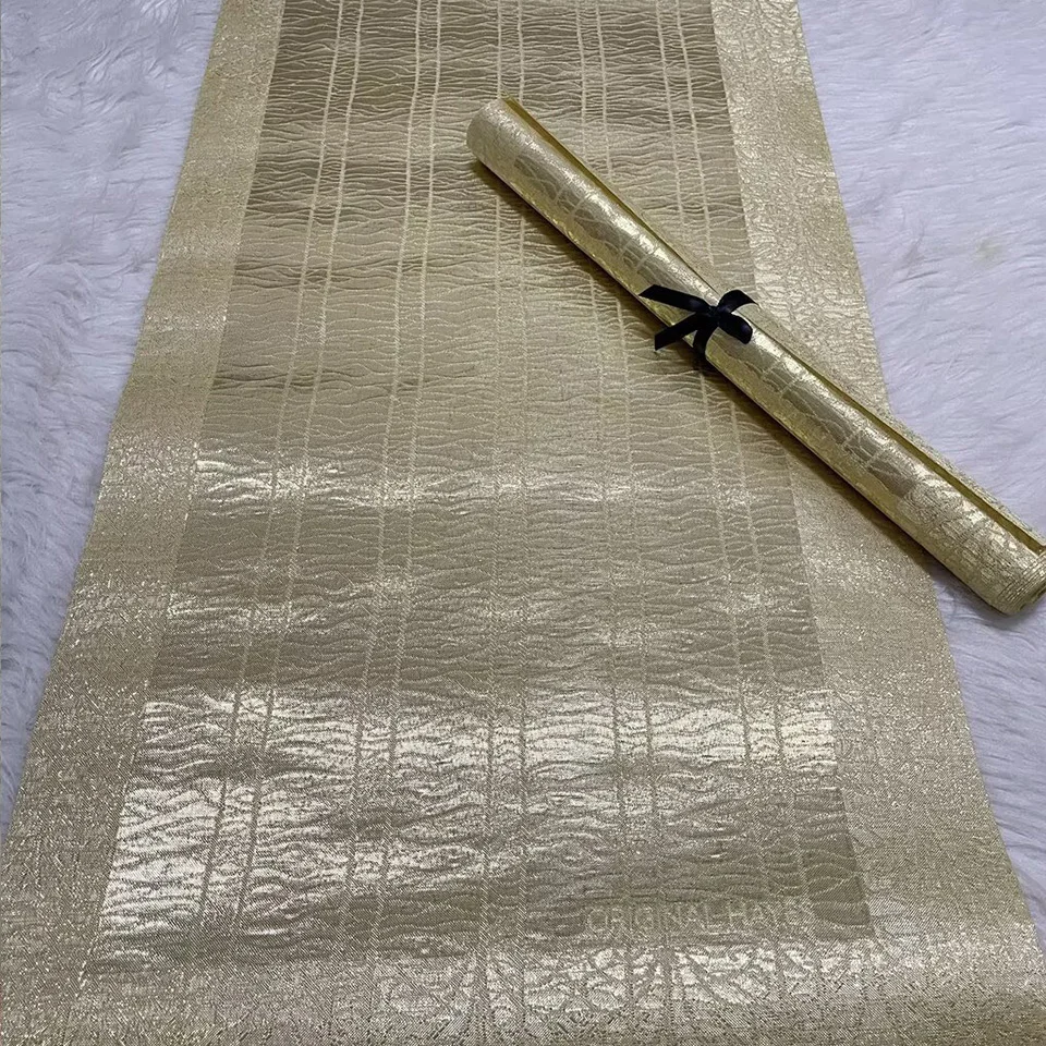Original Swiss Hayes African Sego Headtie 2 Pieces/Bag, Nigerian Sego Gele Headwear Wrap for Wedding & Party, Premium Women TX-9