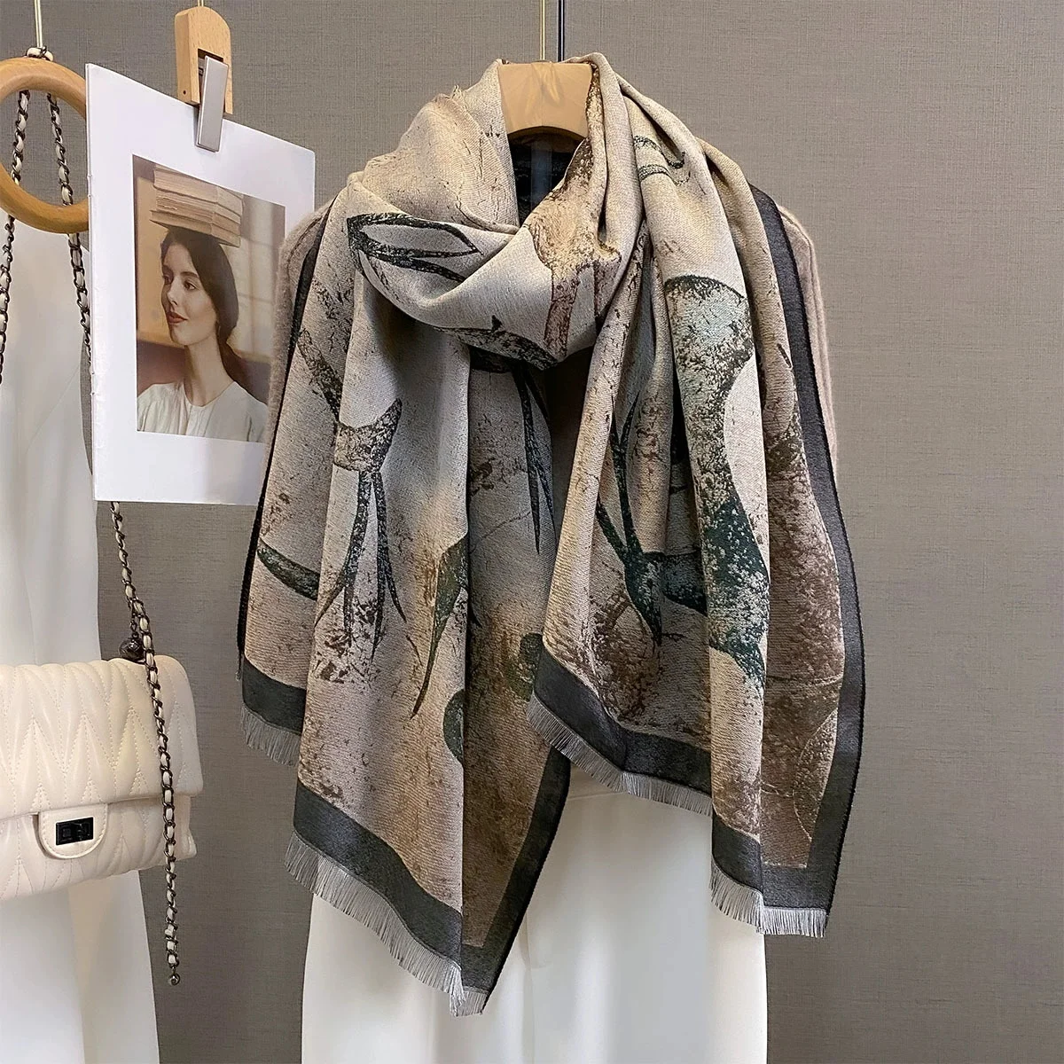 Women Men Cashmere Shawl Wrap - Mens Fashion Poncho 评论和价格