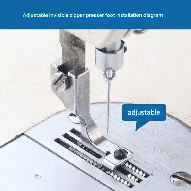 Presser Foot Steel Designs Enhances Fabric Control Quilting