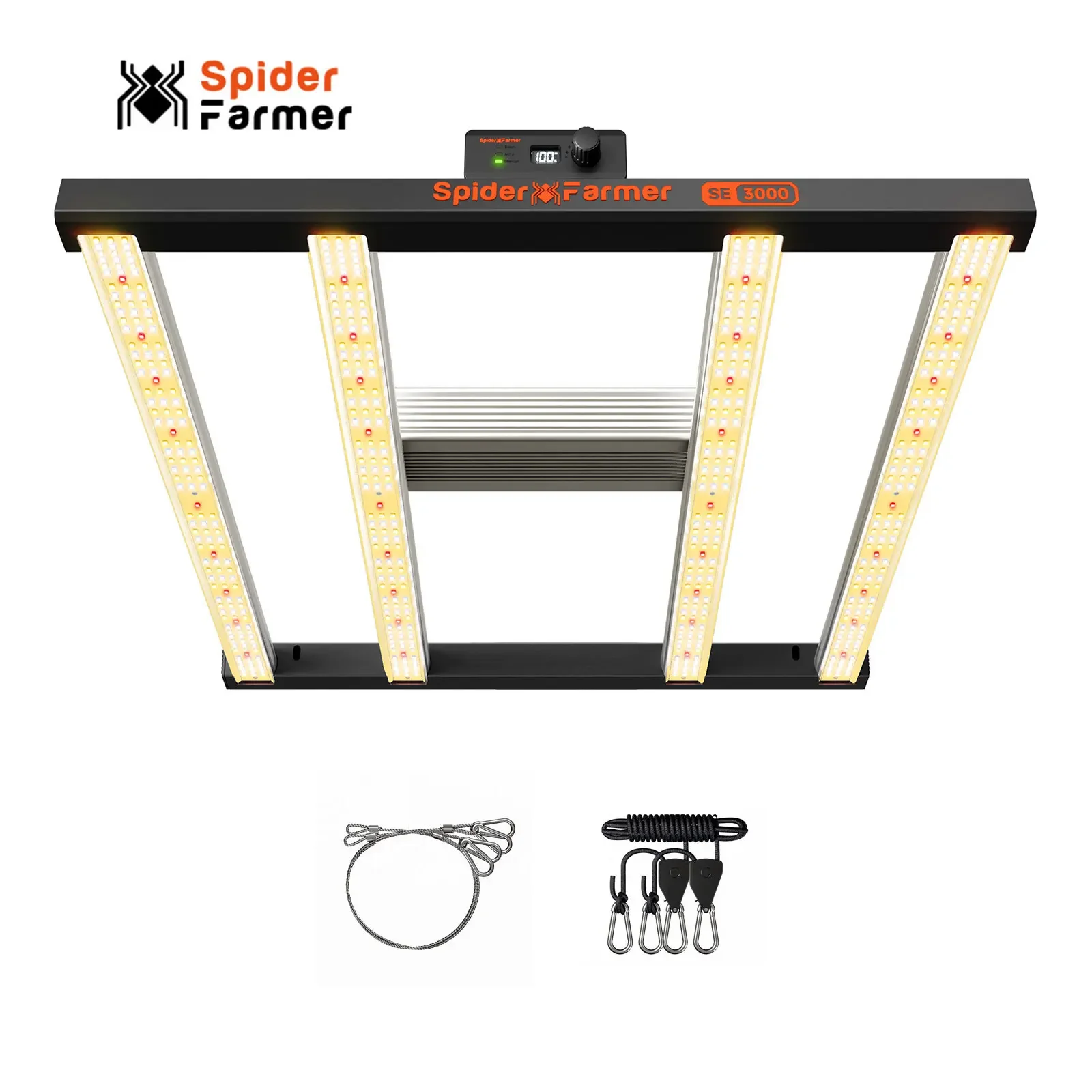 Spider Farmer 300W SE3000 Full Spectrum Led Grow Light Bar for Planting Indoor LEDGROWLIGHT