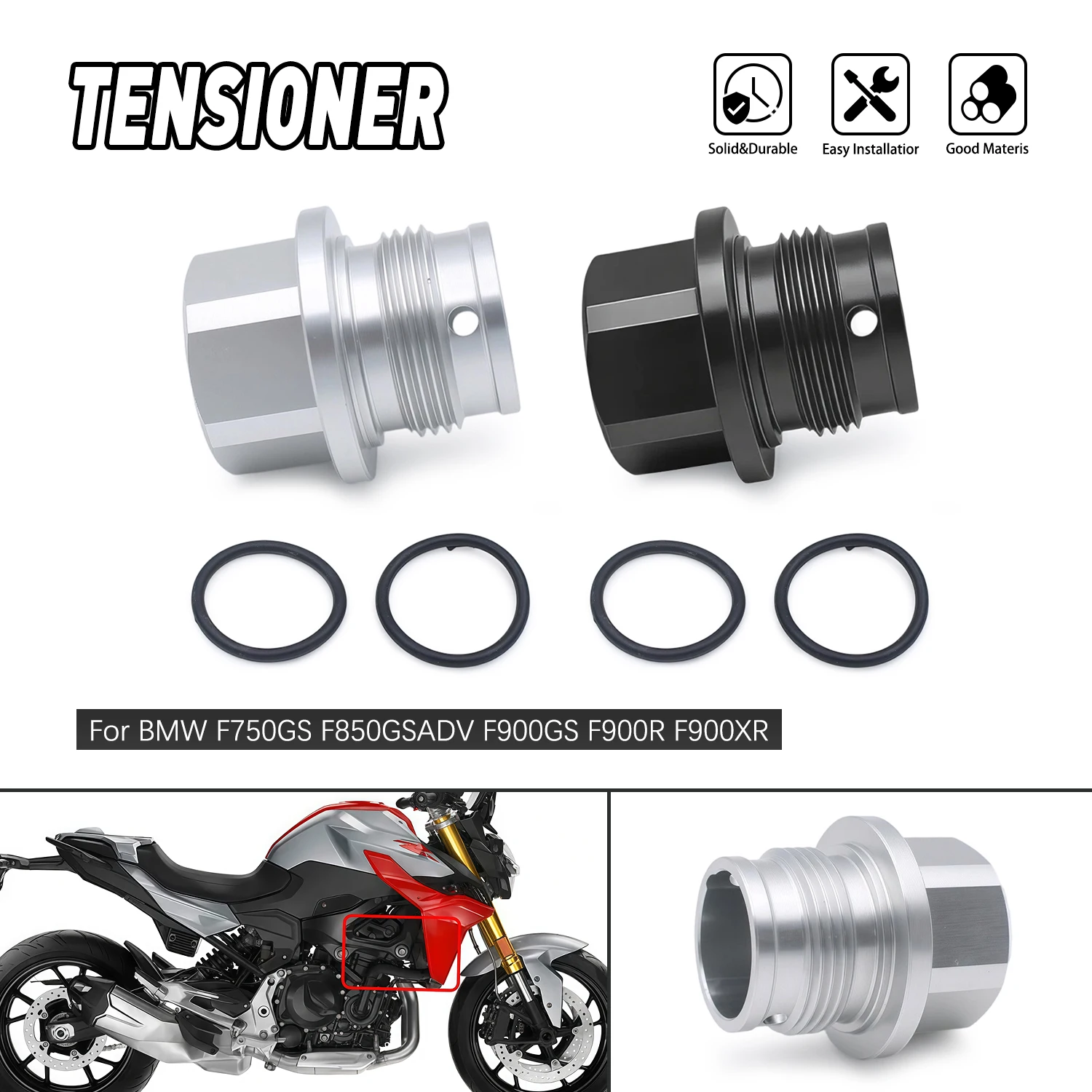 

Motorcycle Modified Tensioner Upgrade Kit Improves Gear Jumping For BMW F750GS F850GS F850ADV GS850 F900R F900XR 900R XR 2018-