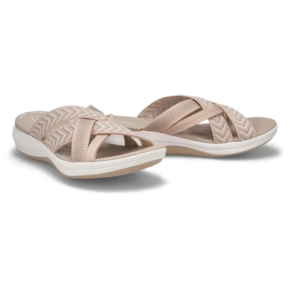 Sandalias cruzadas de fondo grueso para mujer, zapatillas de verano, sandalias suaves de Punta abierta, ligeras, planas, suela suave cruzada,