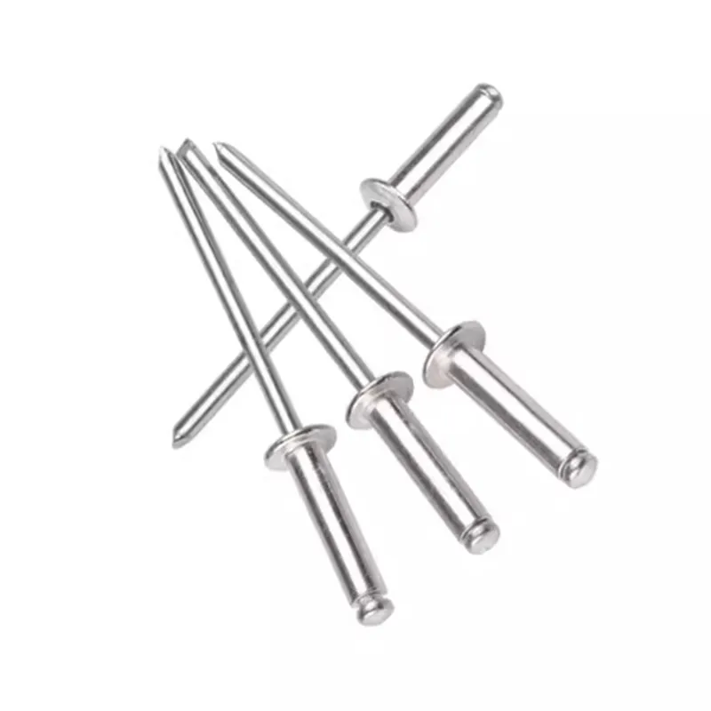 20-100pcs M2.4 M3.2 M4 M5 GB12618 Aluminium Mushroon Head Break Mandrel Blind Rivets Nail Pop Rivets For Furniture Car Aircraft